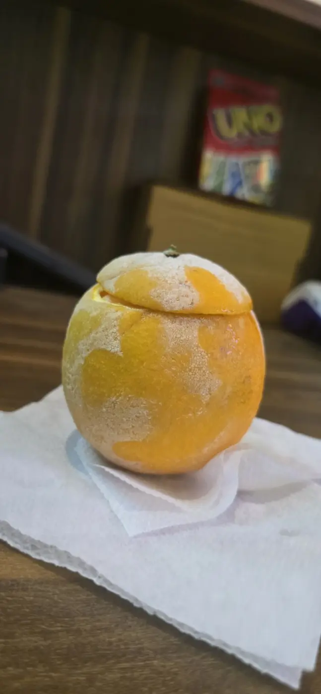 Popvik orange fruit ice cream
